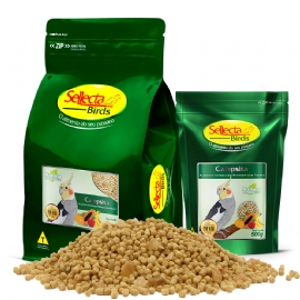 RACAO PARA CALOPSITA NATURAL COM FRUTAS SELLECTA EXTRUSADOS SELLECTA