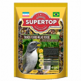 RACAO PARA PASSAROS SUPERTOP TRINCA MILHO VERDE 500G SUPERTOP
