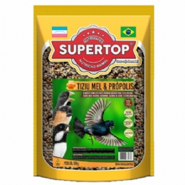 RACAO PARA PASSAROS SUPERTOP TIZIU MEL E PROPOLIS 500G SUPERTOP