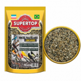 RACAO PARA PASSAROS SUPERTOP MINERAL COM CARVAO 200G SUPERTOP