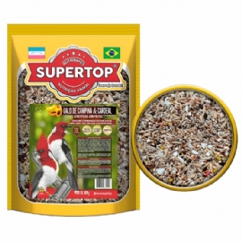 RACAO PARA PASSAROS SUPERTOP GALO DE CAMPINA E CARDEAL 500G SUPERTOP