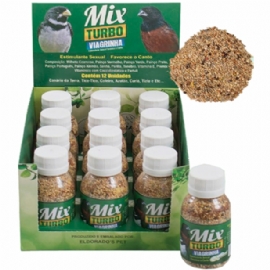 RACAO PARA PASSAROS ELDORADOS MIX TURBO COLEIRO 12UN DE 50G