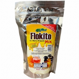 RACAO PARA PASSAROS ELDORADOS FLOKITO COM MEL E PROPOLIS MIX 150G