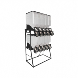 DISPENSER PARA RACAO DE PASSARO 10X35L PRETO