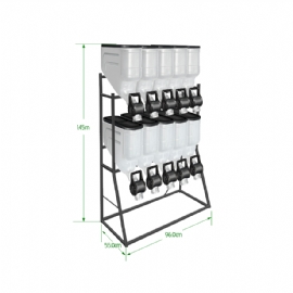 DISPENSER BLACK 20L COM 10 MODULOS
