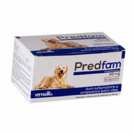 ANTI INFLAMATORIO PREDFARM DISPLAY COM 6 BLISTERS COM 10 COMPRIMIDOS VETFARMOS