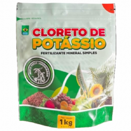 ADUBO FERTILIZANTE CLORETO DE POTASSIO 1KG