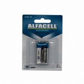 BATERIA ALCALINA 9V CARTELA COM 1UN