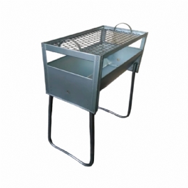 CHURRASQUEIRA BRASIL GALVANIZADA INOX