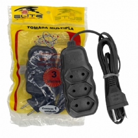 EXTENSAO 3 METROS COM 3 TOMADAS
