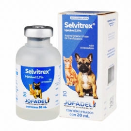 SELVITREX INJETAVEL 2,5 ANTIBIOTICO ENROFLOXACINA 20ML