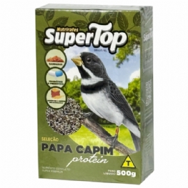 RACAO PARA PASSAROS SUPERTOP PAPA CAPIM PROTEIN 500G SUPERTOP