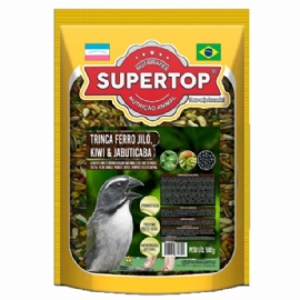 RACAO PARA PASSAROS SUPERTOP TRINCA FERRO JILO KIWI E JABUTICABA 5KG SUPERTOP