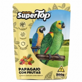 RACAO PARA PASSAROS SUPERTOP PAPAGAIO FRUTAS 5KG SUPERTOP