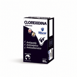 SABONETE WORLD DUGS CLOREXIDINA 80G WORLD