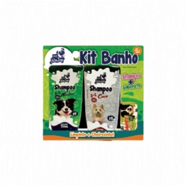 KIT BANHO PET JUNIOR SHAMPOO NEUTRO E COCO 700ML E SABONETE PET JUNIOR