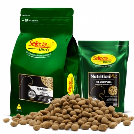 RACAO PARA PASSAROS NUTRITION PLUS SR 200 PSITA GRANDE PORTE SELLECTA