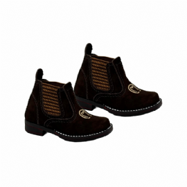 BOTINA INFANTIL LUXO BUFFALO MANGA LARGA CAFE