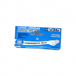 LUVA ESPECIAL FLEX 80CM CAIXA COM 100UN