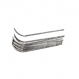 AGULHA DE SUTURA TIPO A GANCHO DE ACO INOX