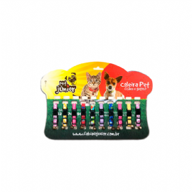 DISPLAY COLEIRA ELASTICA COM GUIZO PET JUNIOR PARA GATOS