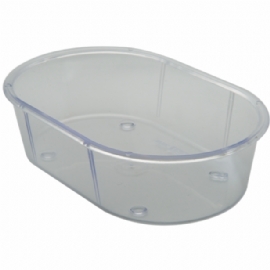 BANHEIRA OVAL CRISTAL PARA PASSAROS
