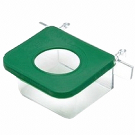 COMEDOURO RETANGULAR PEQUENO COM 1 FURO
