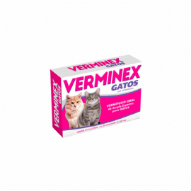 VERMIFUGO VERMINEX GATOS CAIXA COM 1 BLISTER  VETBRAS
