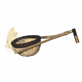 NINHO PARA COLEIRO COM POLEIRO NATURAL DE SISAL