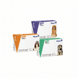 VERMIFUGO VERMICANIS PLUS PARA CAES CAIXA HOSPITALAR DISPLAY COM 10 WORLD