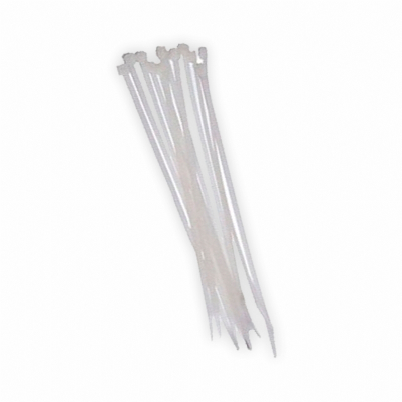 Abraadeira de Nylon Branca com 100un